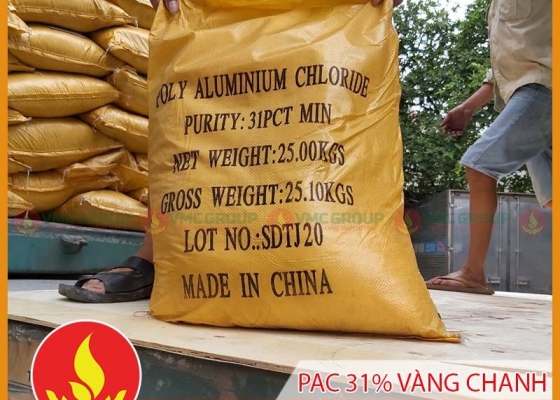 HÓA CHẤT XỬ LÝ NƯỚC || POLY ALUMINUM CHLORIDE || PAC 31%
