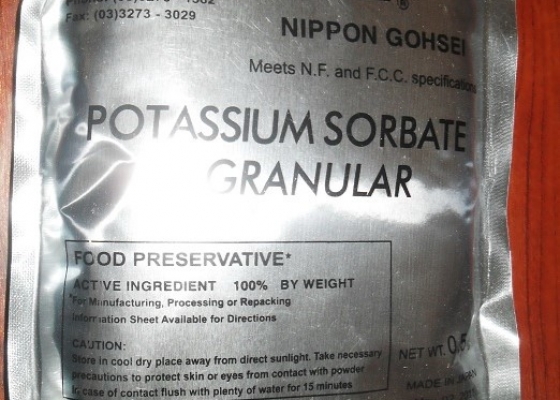 POTASSIUM SORBATE || CỐM BẢO QUẢN || C6H7KO2 || PHỤ GIA THỰC PHẨM