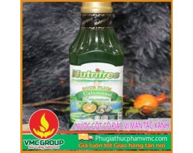 NƯỚC CỐT TRÁI CÂY CÔ ĐẶC VỊ MẬN TẮC XANH || CHAI 1000GRAM || MALAYSIA